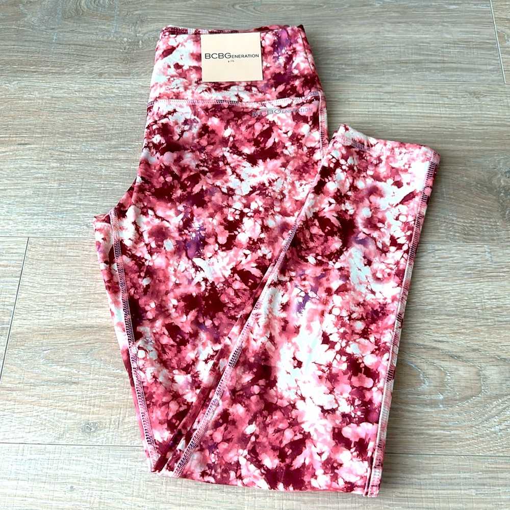 BCBGeneration Legging Pink 7/8 Small NWT